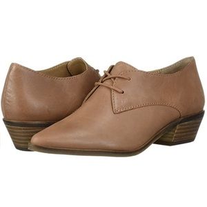 NIB Lucky Brand Erreka Lace Up Leather Oxford Loafer
